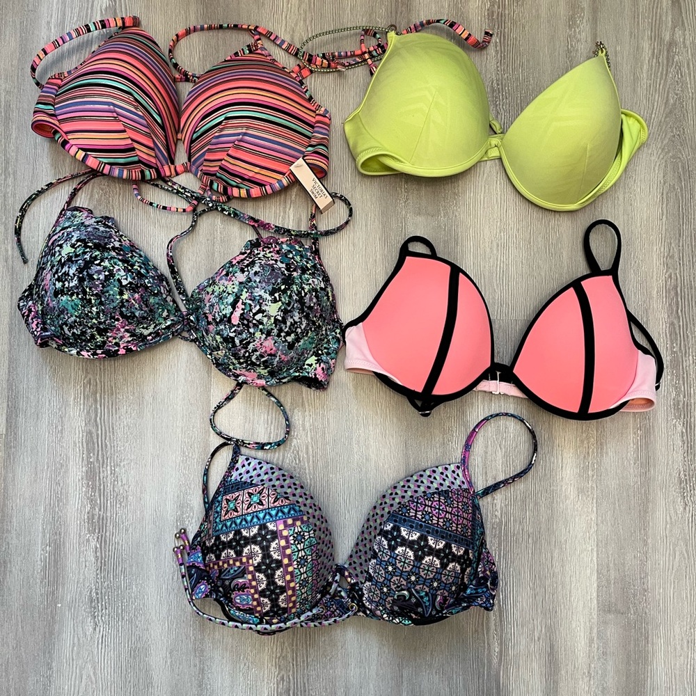 4 Victoria’s Secret fabulous bikini tops 34C - read!